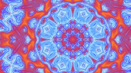 Abstract Radiant Burst with Soft Grain Texture, Symmetrical Glow Pattern in Psychedelic Style, Radiating Circular Abstract with Subtle Noise, Kaleidoscopic Starburst with Gradient Flow