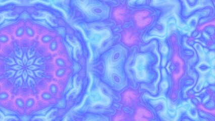 Abstract Radiant Burst with Soft Grain Texture, Symmetrical Glow Pattern in Psychedelic Style, Radiating Circular Abstract with Subtle Noise, Kaleidoscopic Starburst with Gradient Flow