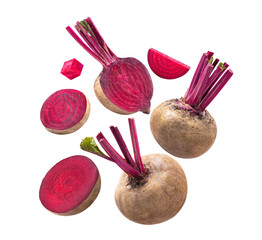 beetroot  isolated on transparent png (Image from camera)