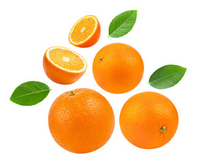 orange fruit isolated on transparent png ( Image from camera)