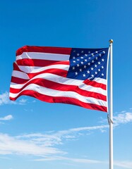 Obraz premium 4th of July, Independence Day, USA, patriotic, American flag, celebration, star confetti 