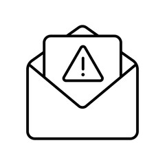Email spam icon. Blocked concept symbol