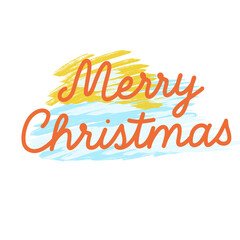 merry christmas lettering