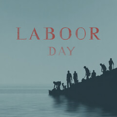 LABOR DAY text design