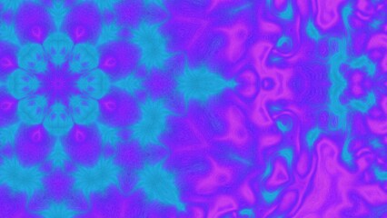 Abstract Radiant Burst with Soft Grain Texture, Symmetrical Glow Pattern in Psychedelic Style, Radiating Circular Abstract with Subtle Noise, Kaleidoscopic Starburst with Gradient Flow