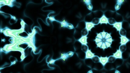 Abstract Radiant Burst with Soft Grain Texture, Symmetrical Glow Pattern in Psychedelic Style, Radiating Circular Abstract with Subtle Noise, Kaleidoscopic Starburst with Gradient Flow