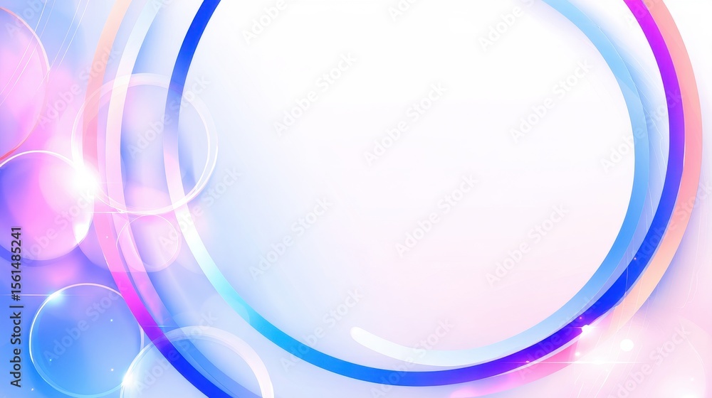Poster abstract colorful background with circular shapes and bubbles creating a vibrant atmosphere