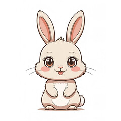 Obraz premium cute bunny anime style