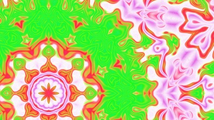 Abstract Radiant Burst with Soft Grain Texture, Symmetrical Glow Pattern in Psychedelic Style, Radiating Circular Abstract with Subtle Noise, Kaleidoscopic Starburst with Gradient Flow