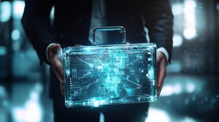 Digital Business:  A Transparent Briefcase Holding the Future of Global Finance and Data
