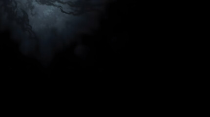 Dark swirling clouds in anime style background