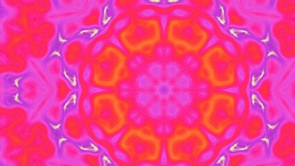 Abstract Radiant Burst with Soft Grain Texture, Symmetrical Glow Pattern in Psychedelic Style, Radiating Circular Abstract with Subtle Noise, Kaleidoscopic Starburst with Gradient Flow