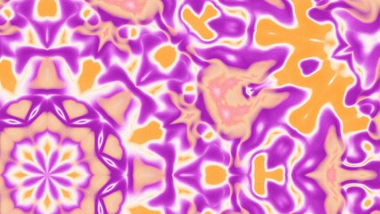 Abstract Radiant Burst with Soft Grain Texture, Symmetrical Glow Pattern in Psychedelic Style, Radiating Circular Abstract with Subtle Noise, Kaleidoscopic Starburst with Gradient Flow