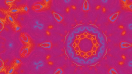 Abstract Radiant Burst with Soft Grain Texture, Symmetrical Glow Pattern in Psychedelic Style, Radiating Circular Abstract with Subtle Noise, Kaleidoscopic Starburst with Gradient Flow