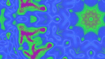 Abstract Radiant Burst with Soft Grain Texture, Symmetrical Glow Pattern in Psychedelic Style, Radiating Circular Abstract with Subtle Noise, Kaleidoscopic Starburst with Gradient Flow