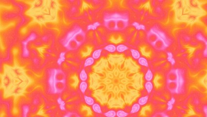 Abstract Radiant Burst with Soft Grain Texture, Symmetrical Glow Pattern in Psychedelic Style, Radiating Circular Abstract with Subtle Noise, Kaleidoscopic Starburst with Gradient Flow