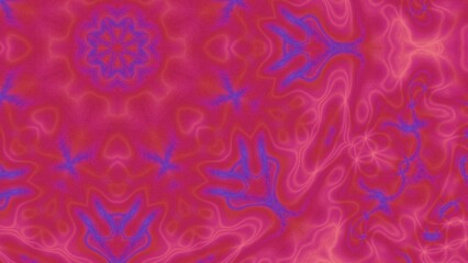 Abstract Radiant Burst with Soft Grain Texture, Symmetrical Glow Pattern in Psychedelic Style, Radiating Circular Abstract with Subtle Noise, Kaleidoscopic Starburst with Gradient Flow