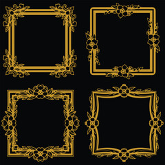 Foundational Floral Frames Premium Decorative Wreath Set Basic Versatility