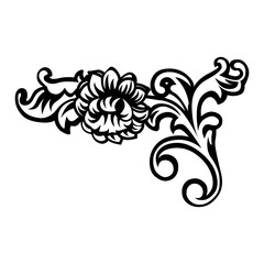 Illustration of download beautiful floral vector design with flower and leaves for graphic design and decoration use vector