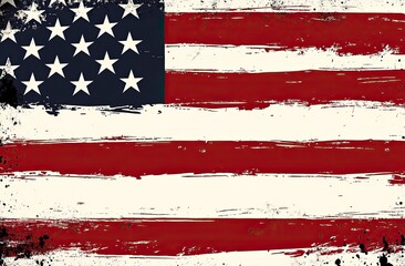 Grunge American flag