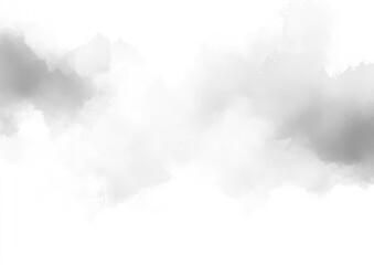 Soft, gray-toned cloudscapes against a white background