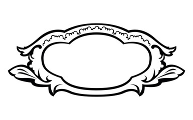 Illustration of downloadable ornate frame vector design for creative projects and graphic design templates and decorative elements vector
