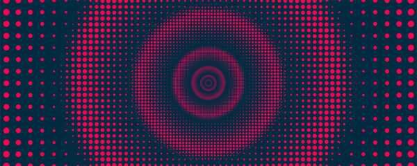 Dots halftone orange color pattern gradient texture with technology digital background. Dots pop art comics with summer background.