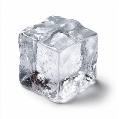 A Pristine Ice Cube , PNG isolated cut out image