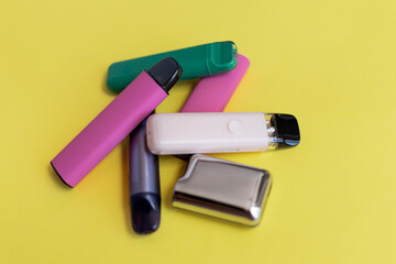 Assorted vaping devices reflect bad habits, poor health decisions, and the rise of electronic...