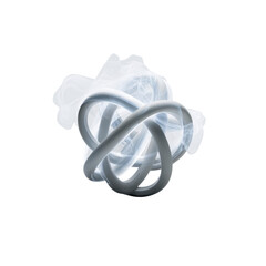 Abstract Smoke and Light Trails Intertwined in a Knotted Formation