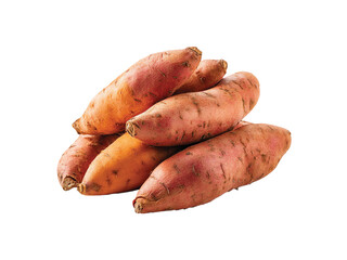 sweet potato isolated on transparent background
