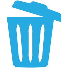 Trash open delete icon