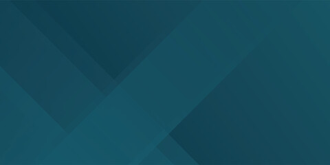 Fototapeta premium Abstract overlap dark green turquoise geometric gradient square design layers background with shadow and shapes. vector illustration