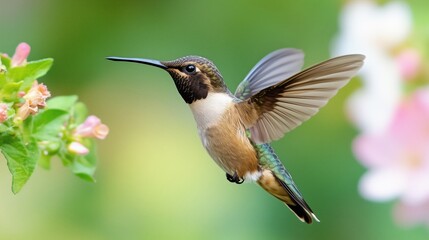 Naklejka premium Black-chinned Hummingbird