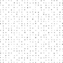 Binary code stream. Computer matrix. Numbers on screen. Binary code. Graphic data, algorithm. Coding.