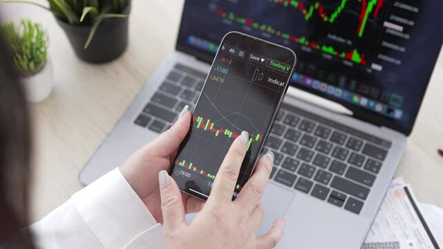 Business people with stock market chart financial trading, online investment, stock exchange analysis, market trends, real-time trading data, forex and crypto trading economic forecasting tool