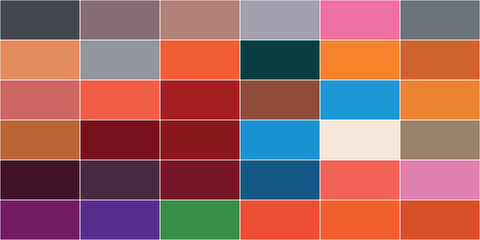 Muted and Earthy Tone Color Palette in Grid Layout. Aesthetic Swatches Ideal for Design, Decor, and Print. Rich in Warm and Neutral Shades for Creative Inspiration.