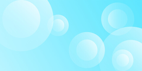 Minimalist banner background  pastel colorful  Light Blue gradations. Circle effect style geometric  blue  modern natural pastel