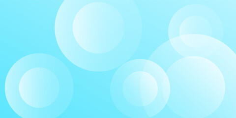 Minimalist banner background  pastel colorful  Light Blue gradations. Circle effect style geometric  blue  modern