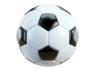
Soccer ball isolated on transparent background