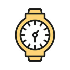 Catch a sight of this modern glyph icon of wristwatch