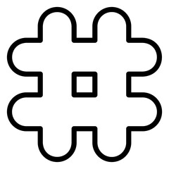 Obraz premium Abstract shape outline icon. Pound