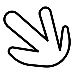Obraz premium Abstract shape outline icon. Freeform organic shape