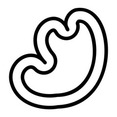 Abstract shape outline icon. Freeform organic shape