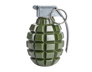 a fragmentation grenade, emphasizing its potential for danger and conflict.