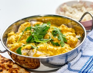 chicken korma with rice