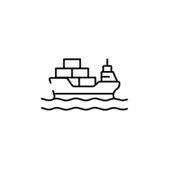 Obraz premium Cargo icon design with white background stock illustration