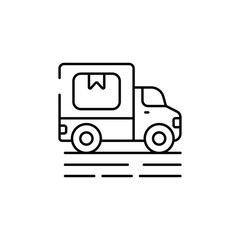 Fast Delivery icon design with white background stock illustration