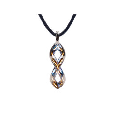 Elegant Infinity Symbol Pendant Necklace on Black Cord