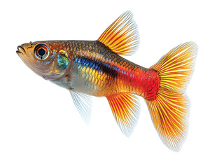 Guppy Fish isolated on transparent background